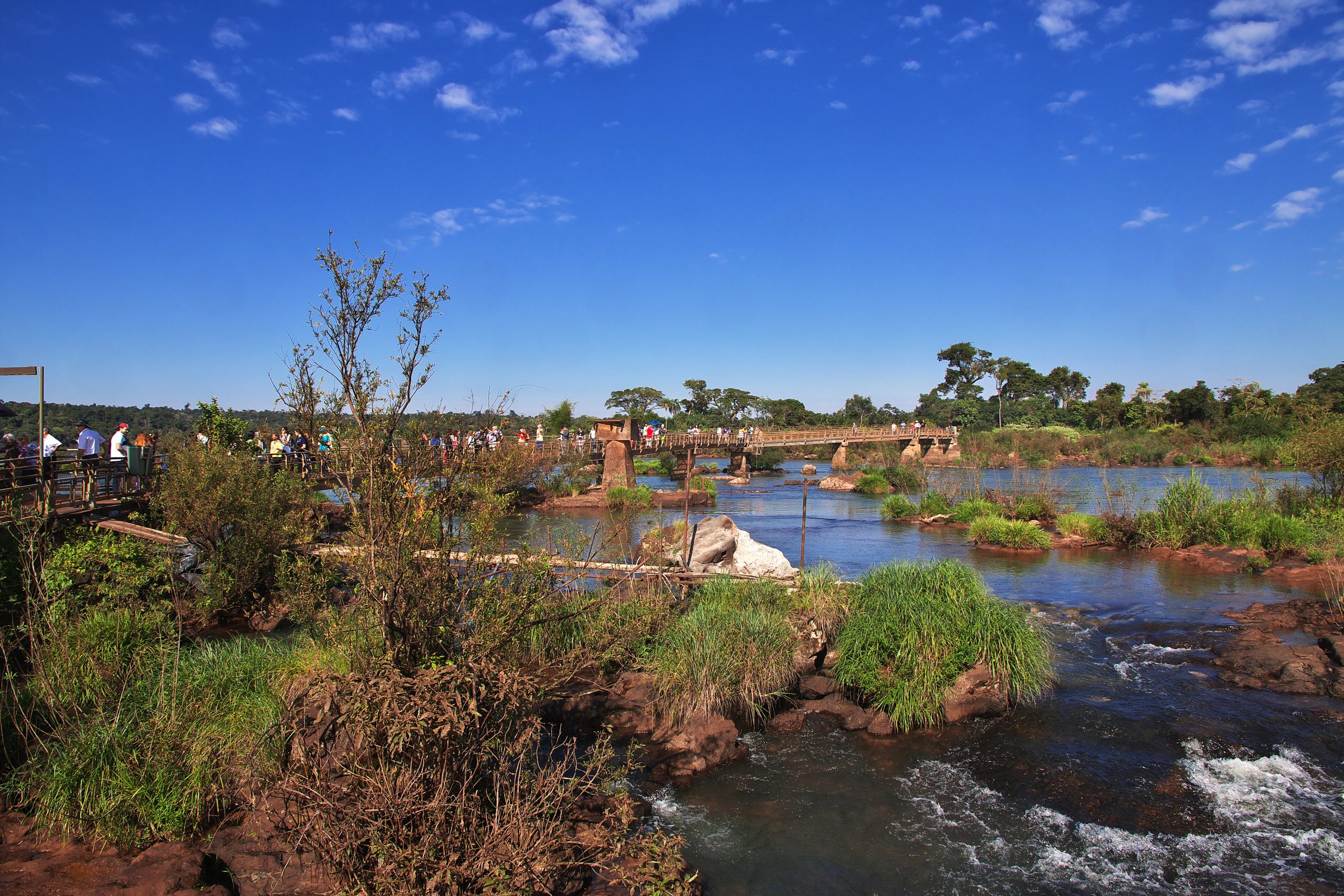 Iguazu falls in Argentina and Brazil